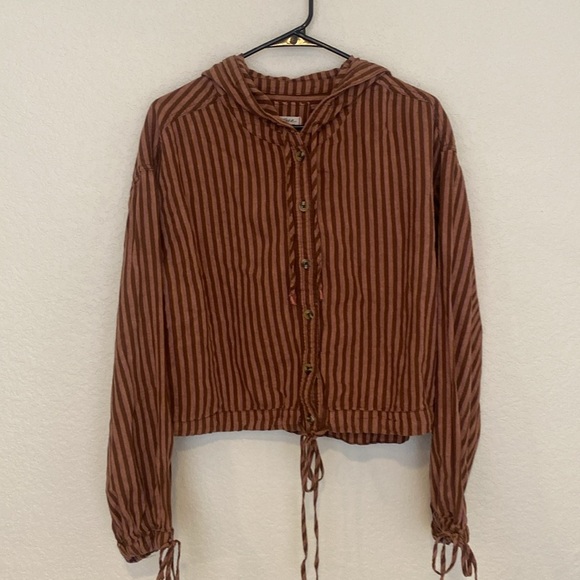 We The Free New Beginnings Striped Hoodie Medium - Picture 6 of 10